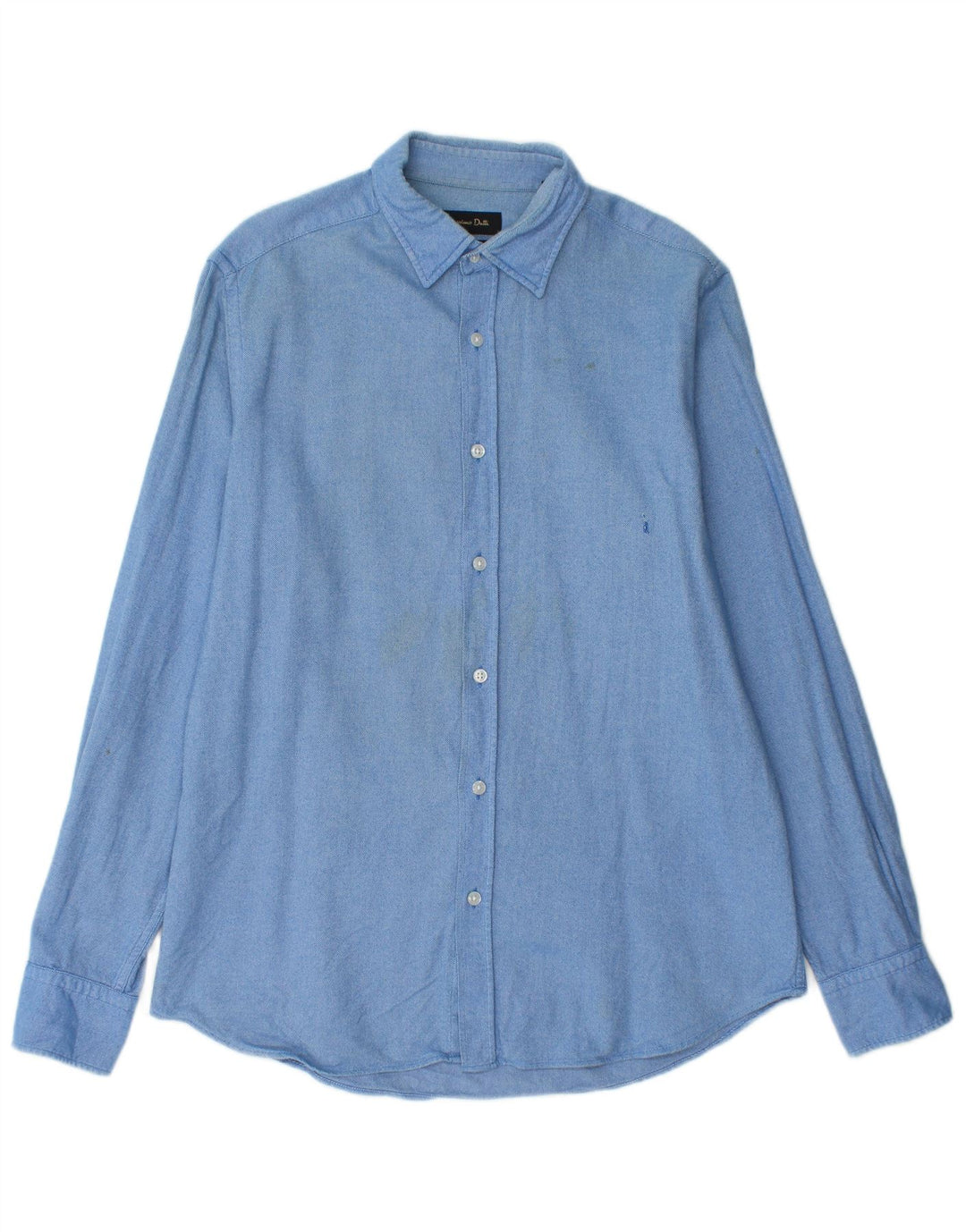 Massimo Dutti Herrenhemd Mittelblau