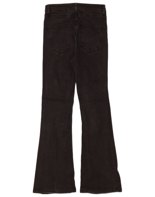 Zara Damen Schlagjeans EU 38 Small W28 L31 Schwarze Baumwolle