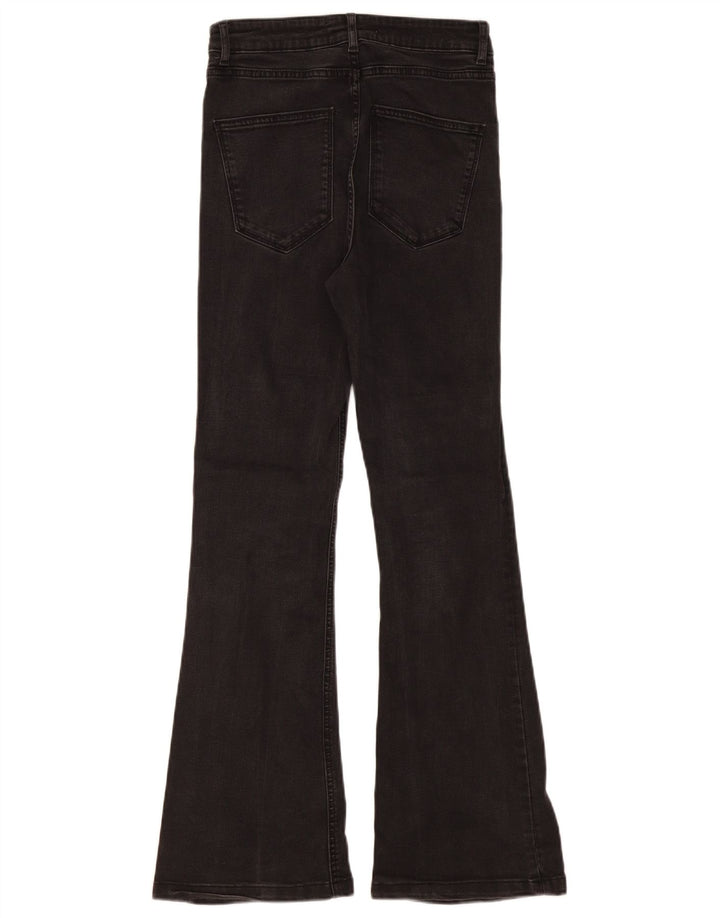 Zara Damen Schlagjeans EU 38 Small W28 L31 Schwarze Baumwolle
