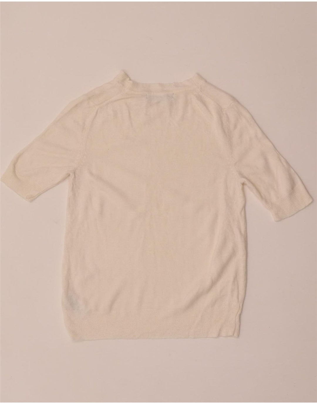 Marks & Spencer Damen-Pullover mit U-Boot-Ausschnitt, Größe S, gebrochenes Weiß