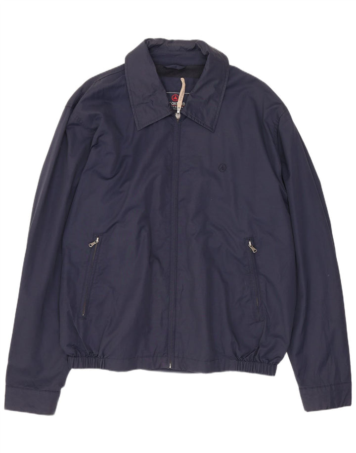 Ivy Oxford Herren Bomberjacke IT 52 XL Marineblau Baumwolle