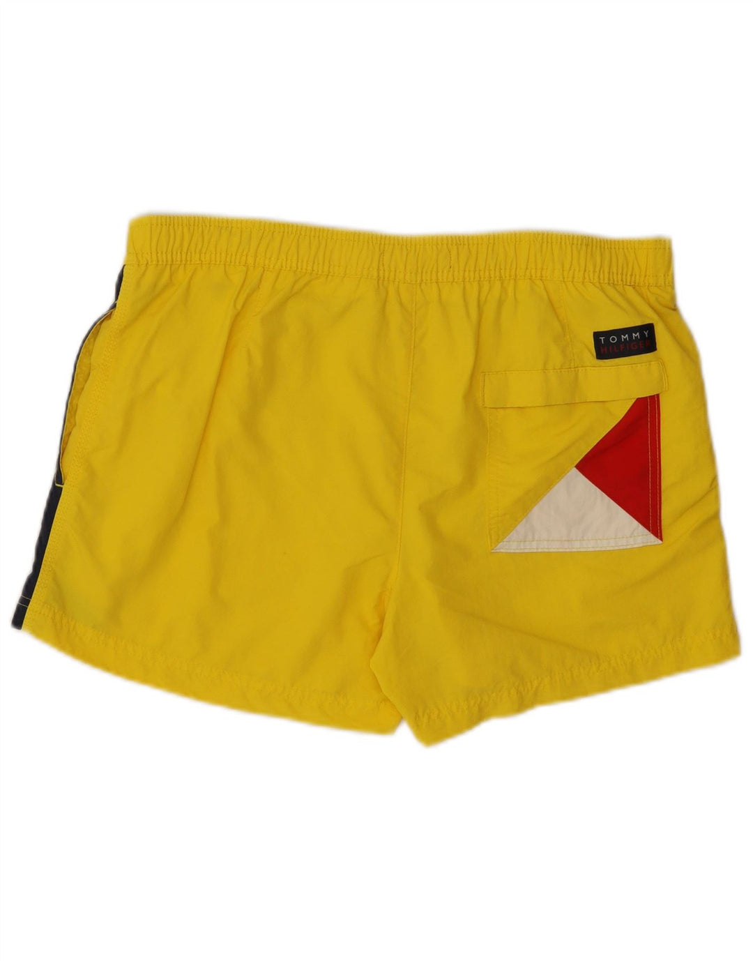 TOMMY HILFIGER Herren Badeshorts Mittelgelbes Colourblock-Polyamid
