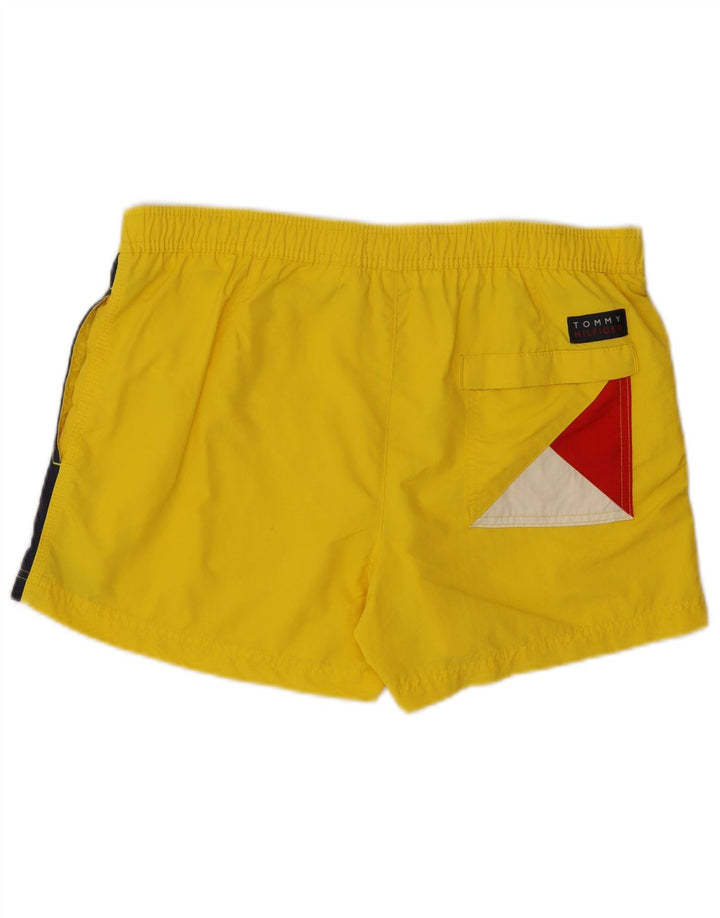 TOMMY HILFIGER Herren Badeshorts Mittelgelbes Colourblock-Polyamid