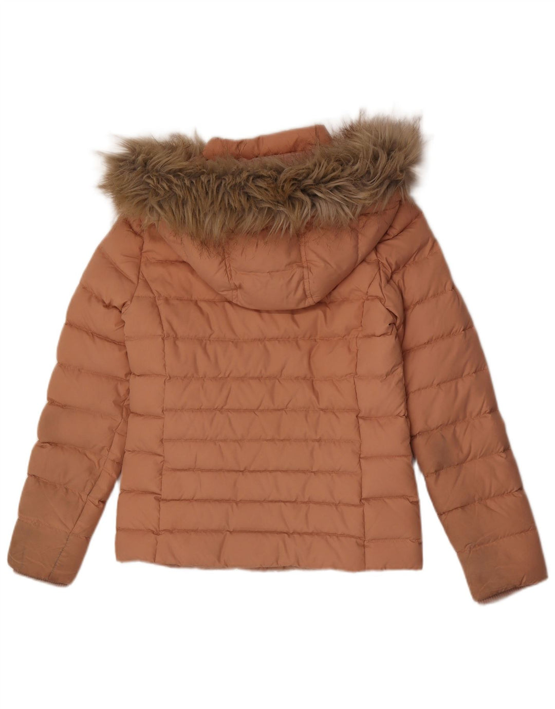 Tommy Hilfiger Damen-Jacke mit Kapuze, gepolstert, UK 10, Größe S, rosa, Polyester