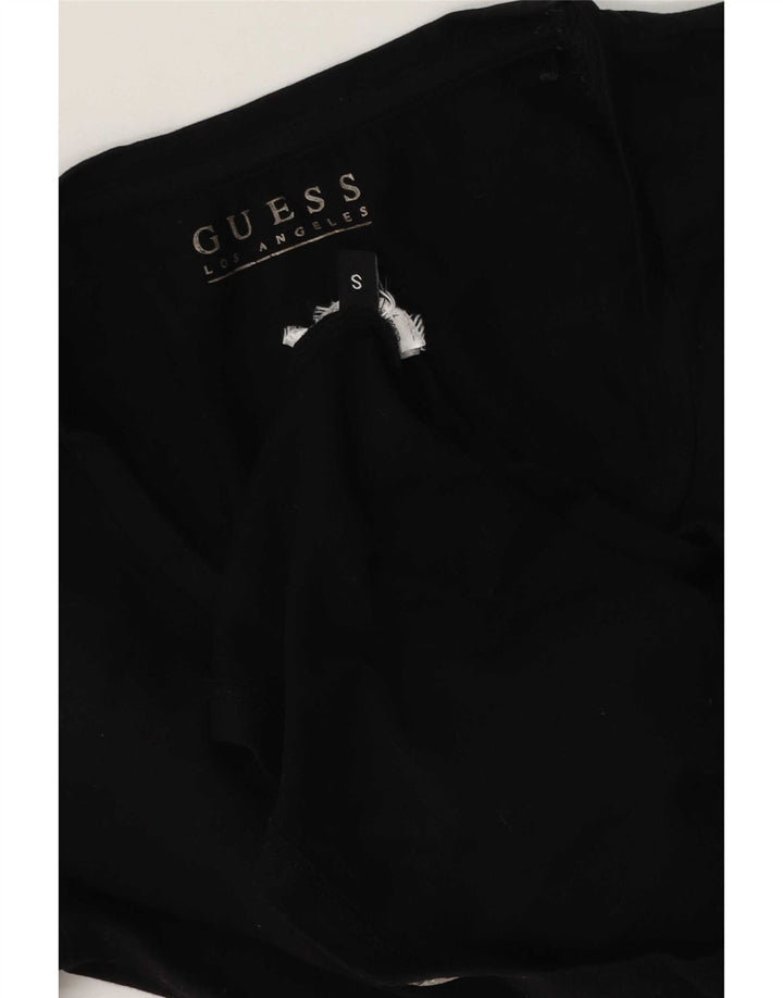 Guess Grafik-T-Shirt für Damen, UK 10, Größe S, Schwarz
