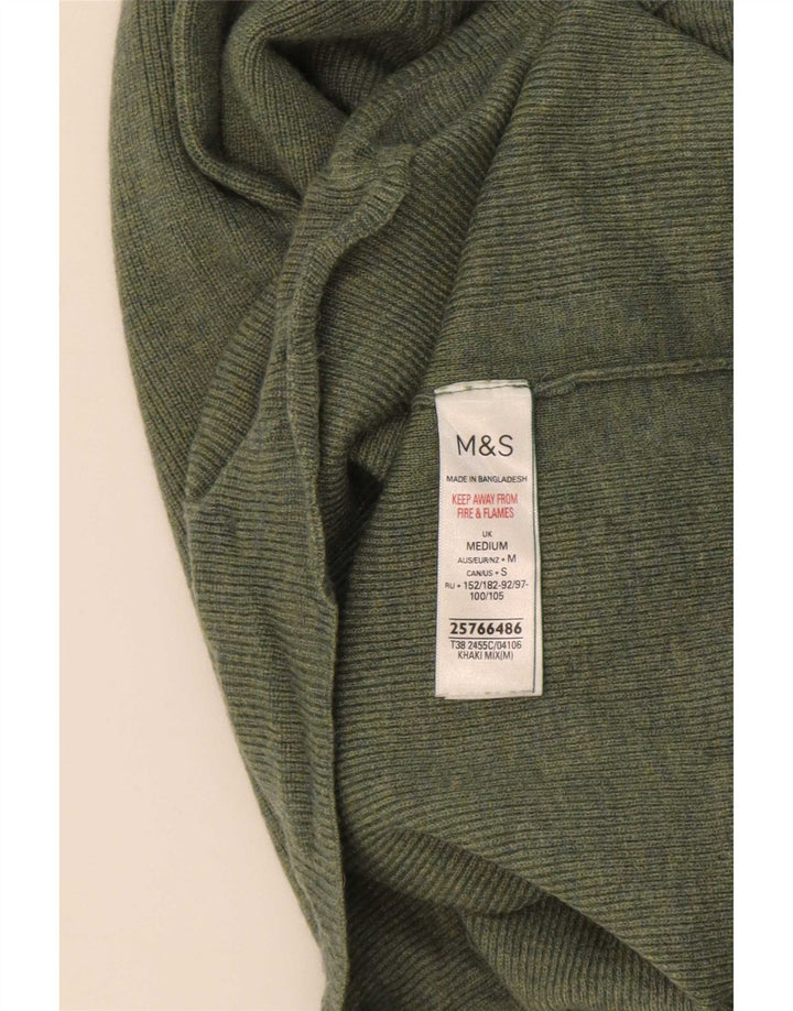 Marks & Spencer Rollkragenpullover für Damen, Gr. 14, Mittelgrün