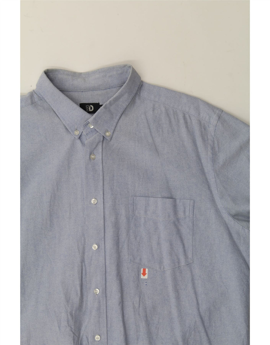 DACK'S Mens Regular Fit Shirt 2XL Blue Cotton Vintage Dack's and Second-Hand Dack's from Messina Hembry 