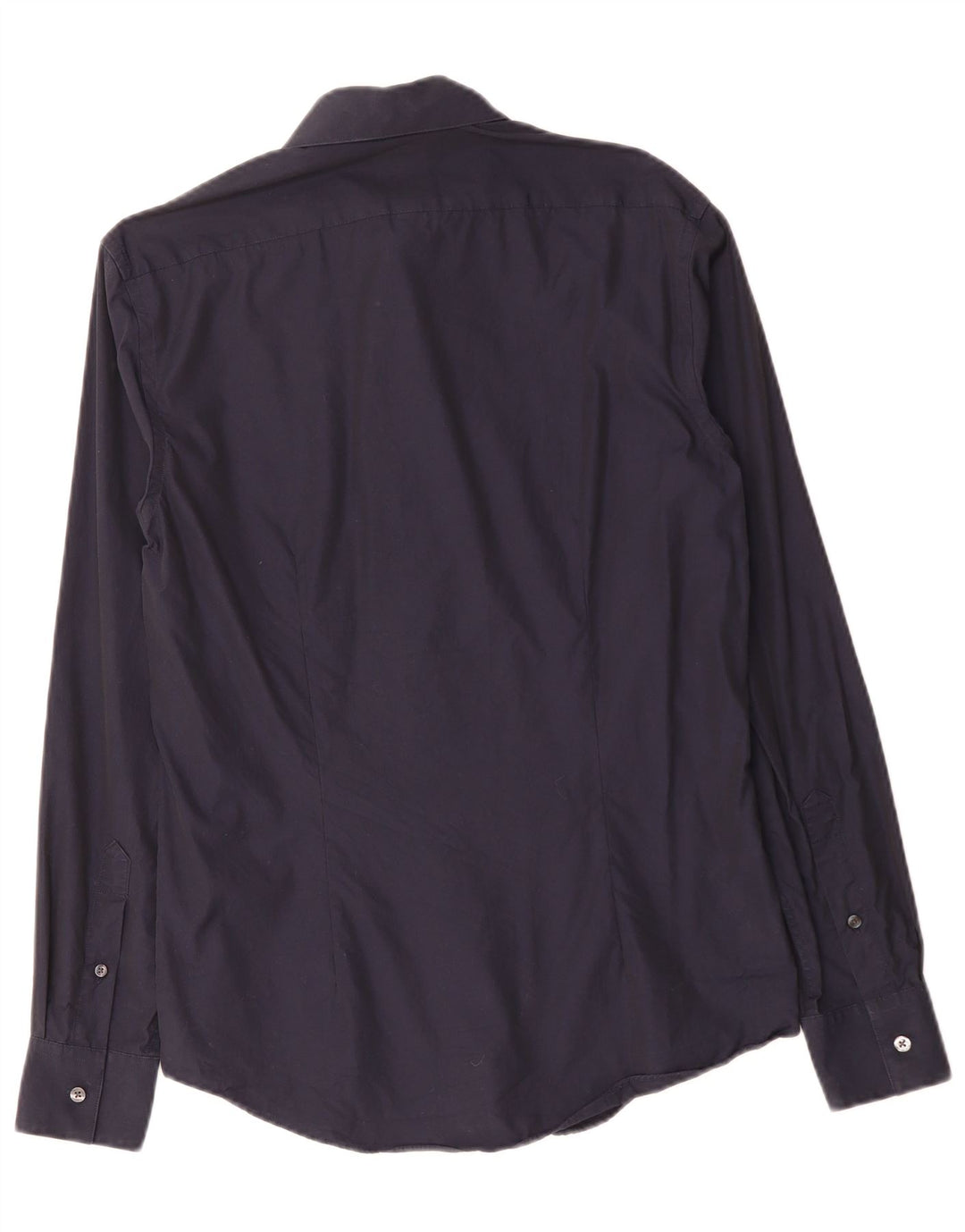 CALVIN KLEIN Herren Slim Fit Hemd Small Marineblau Baumwolle