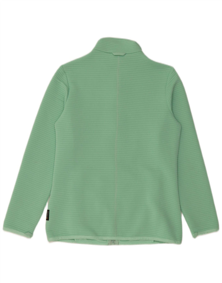 JACK WOLFSKIN Damen-Trainingsanzug-Oberteiljacke UK 10 Small Grün Polyester