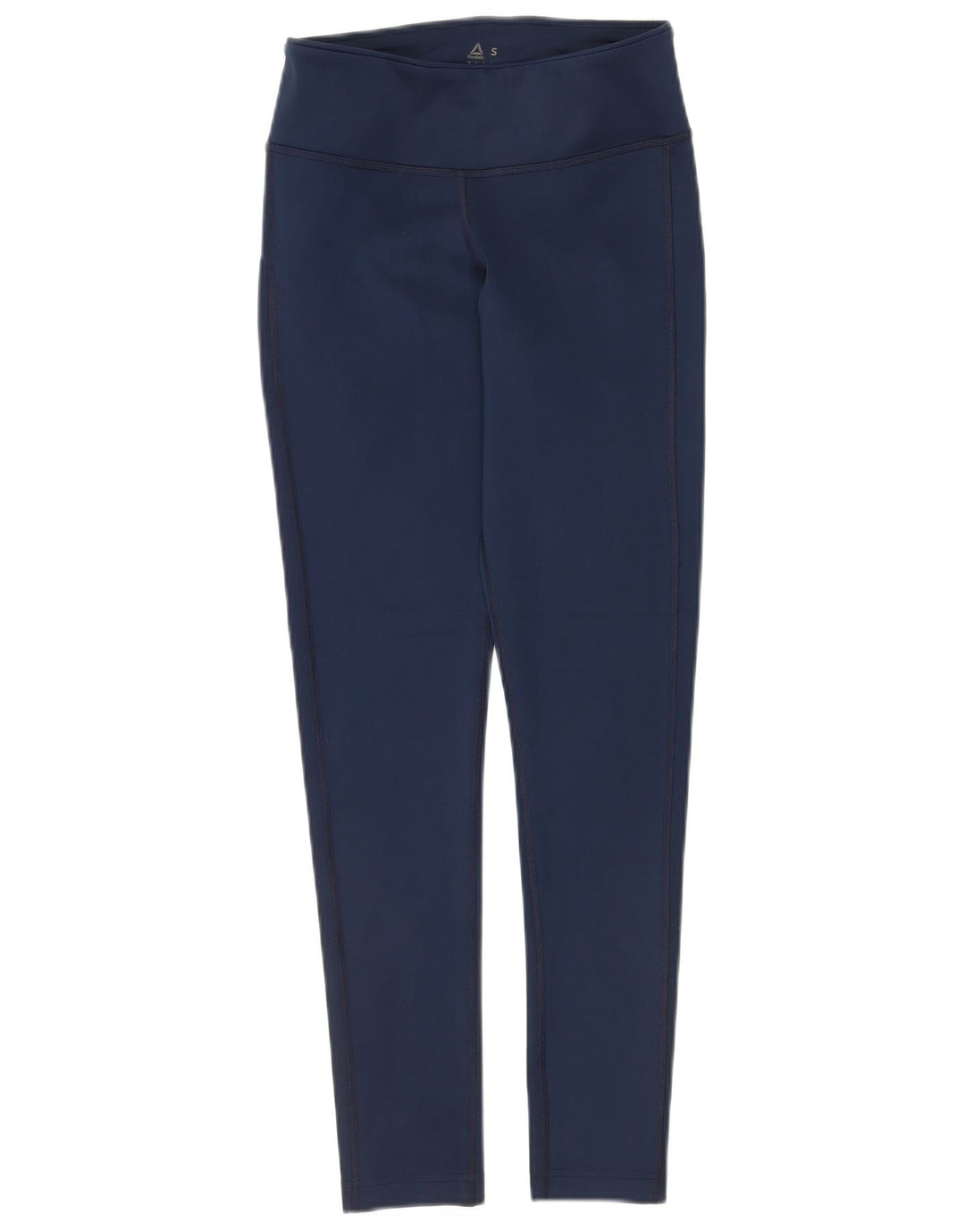 REEBOK Damen Leggings UK 8/10 Small Marineblau Polyester