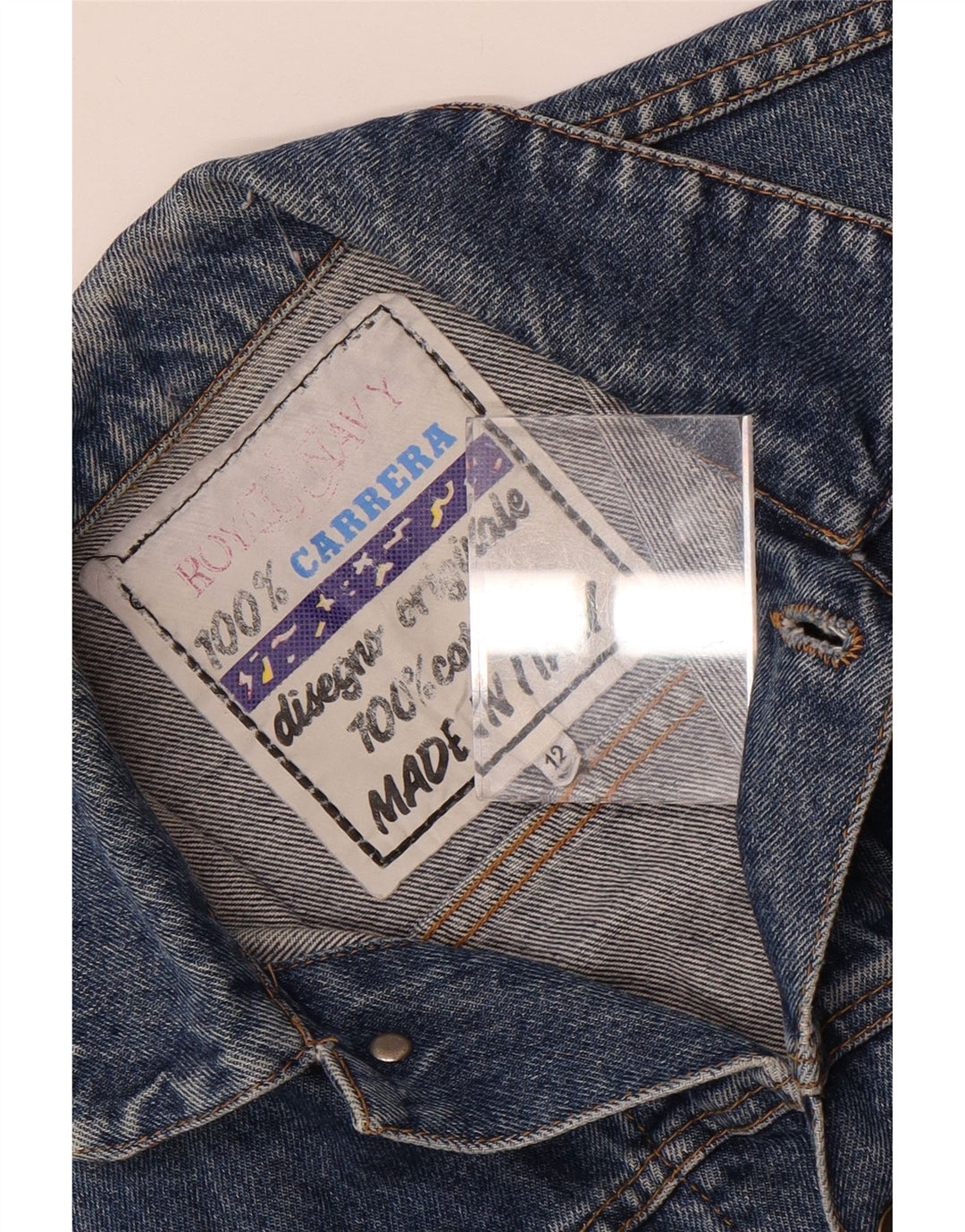 Carrera Jungen-Jeansjacke mit lockerer Passform, 11–12 Jahre, blaue Baumwolle