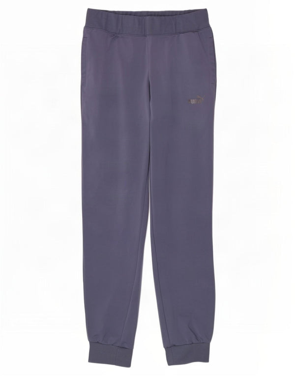 Puma Damen Trainingshose Jogger UK 12 Mittelblaues Polyester
