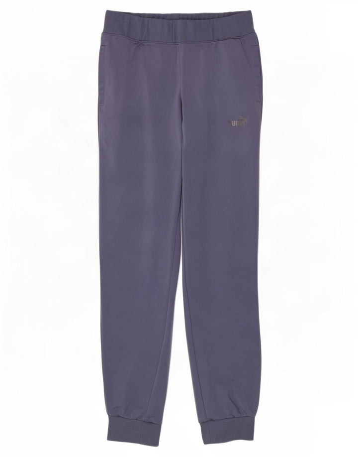 Puma Damen Trainingshose Jogger UK 12 Mittelblaues Polyester