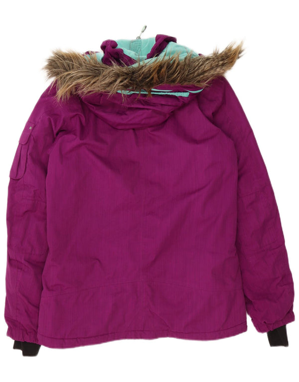 The North Face Damen-Windbreakerjacke mit Kapuze, UK 10, Größe S, Lila