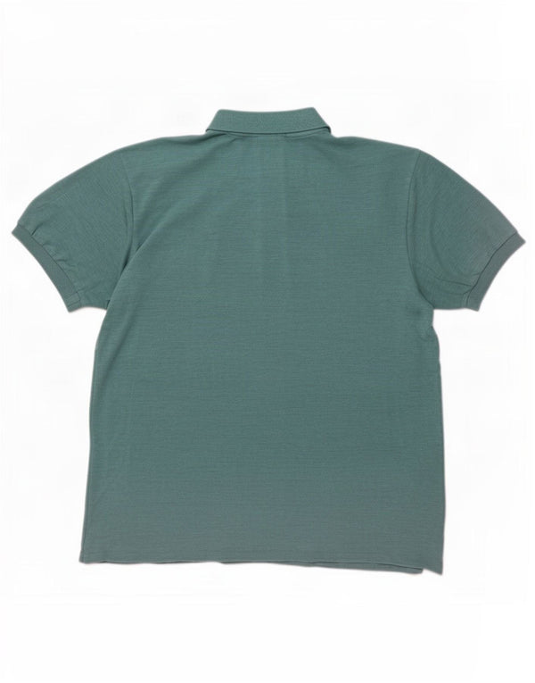 Lacoste Herren-Poloshirt, Größe 7 2XL, blau gefleckte Baumwolle