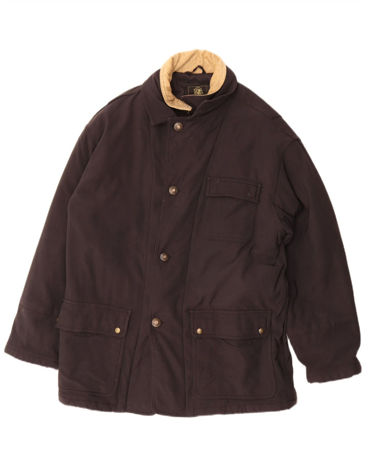Fay Herren Wattierte Jacke UK 42 XL Schwarz