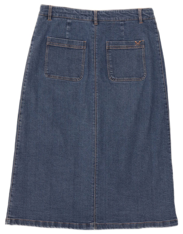Crew Clothing Damen Jeansrock UK 12 Medium W30 Blaue Baumwolle