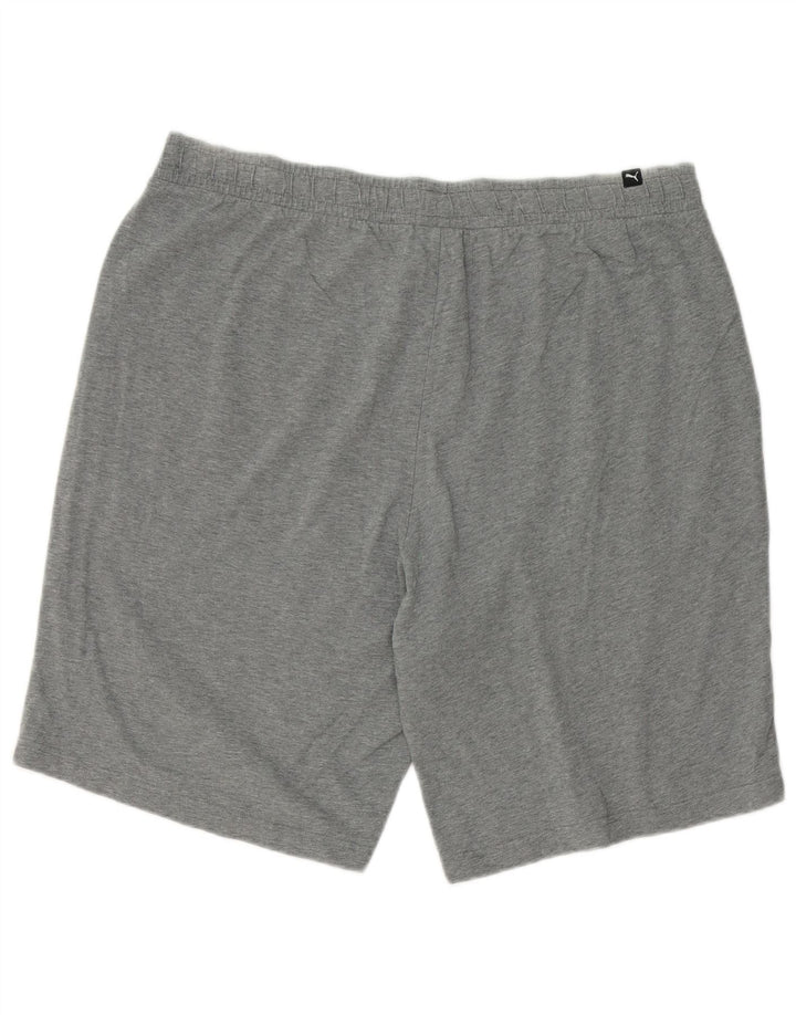 PUMA Herren Graphic Sport Shorts 2XL Grau Baumwolle