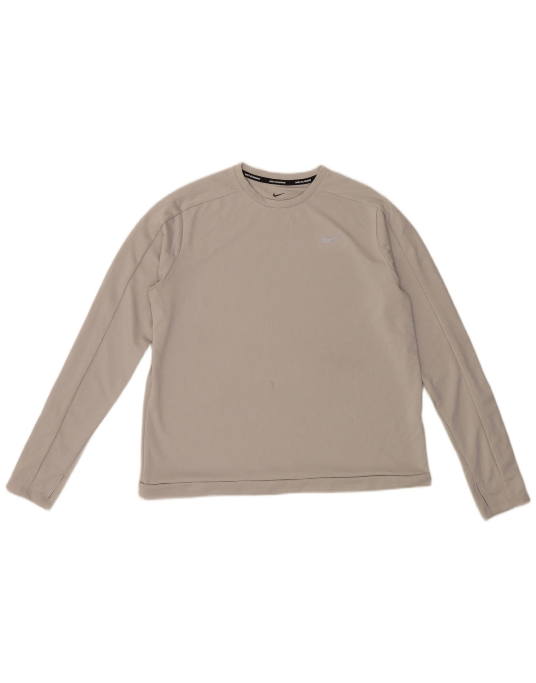 Nike Damen Top Langarm UK 16 Large Grau