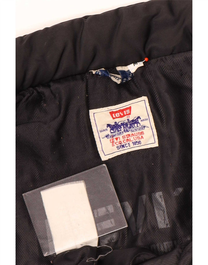Levi's Herren Wattierte Jacke UK 38 Medium Schwarz Polyester