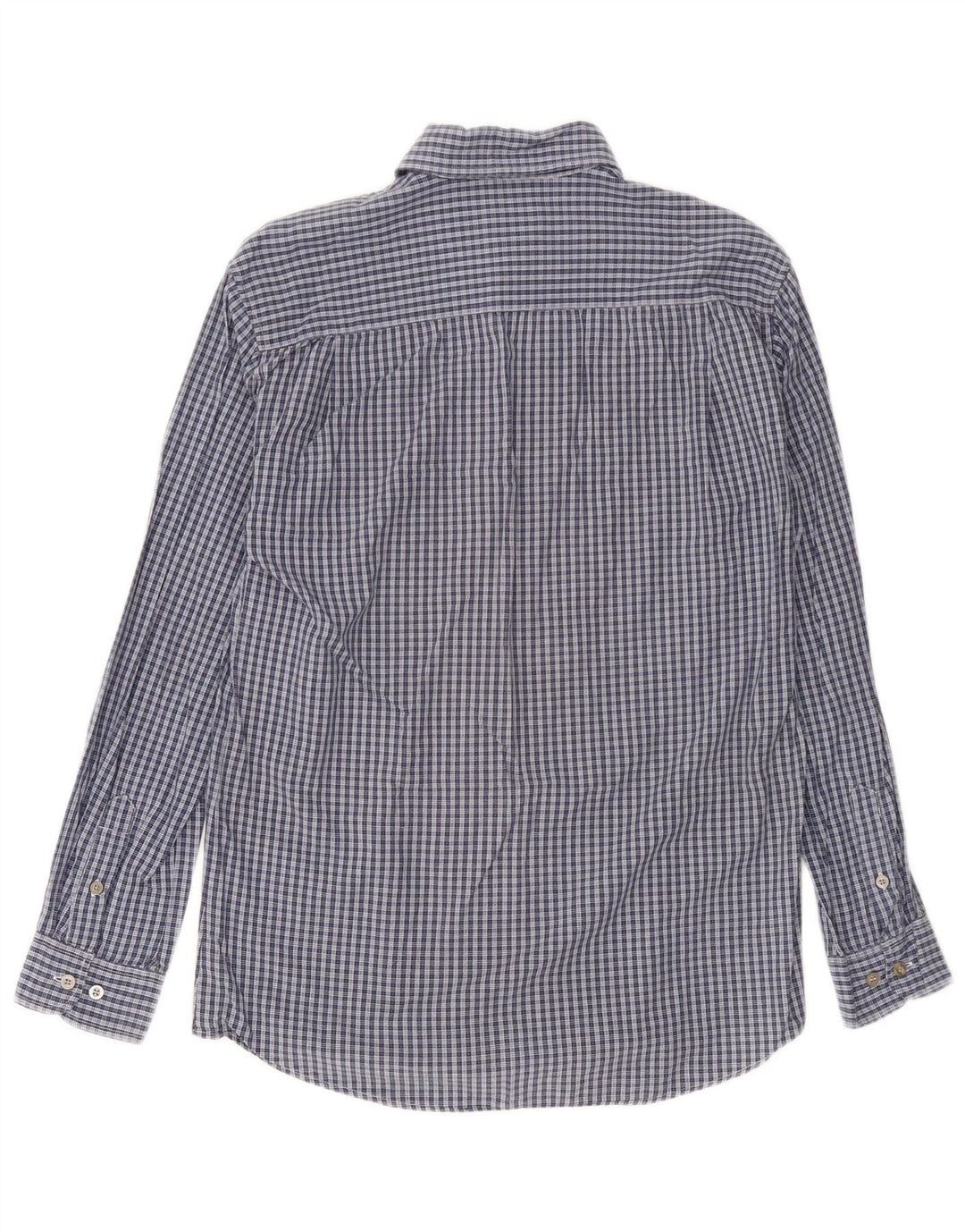 Calvin Klein Herrenhemd aus mittelblauer Karo-Baumwolle