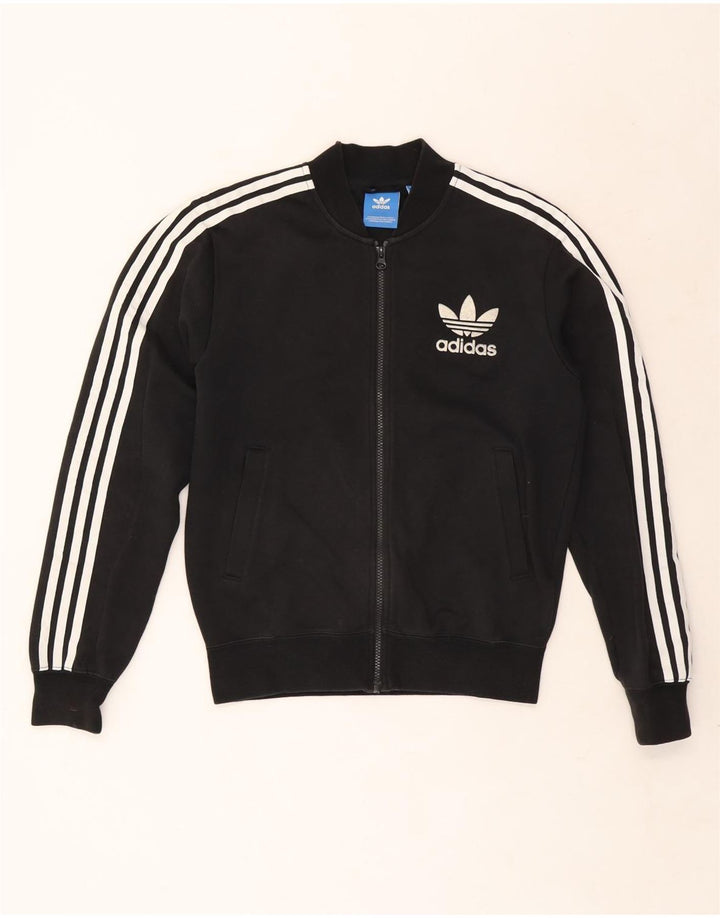 Adidas Herren-Trainingsanzug-Oberteil, Jacke, Größe S, Schwarz, Baumwolle