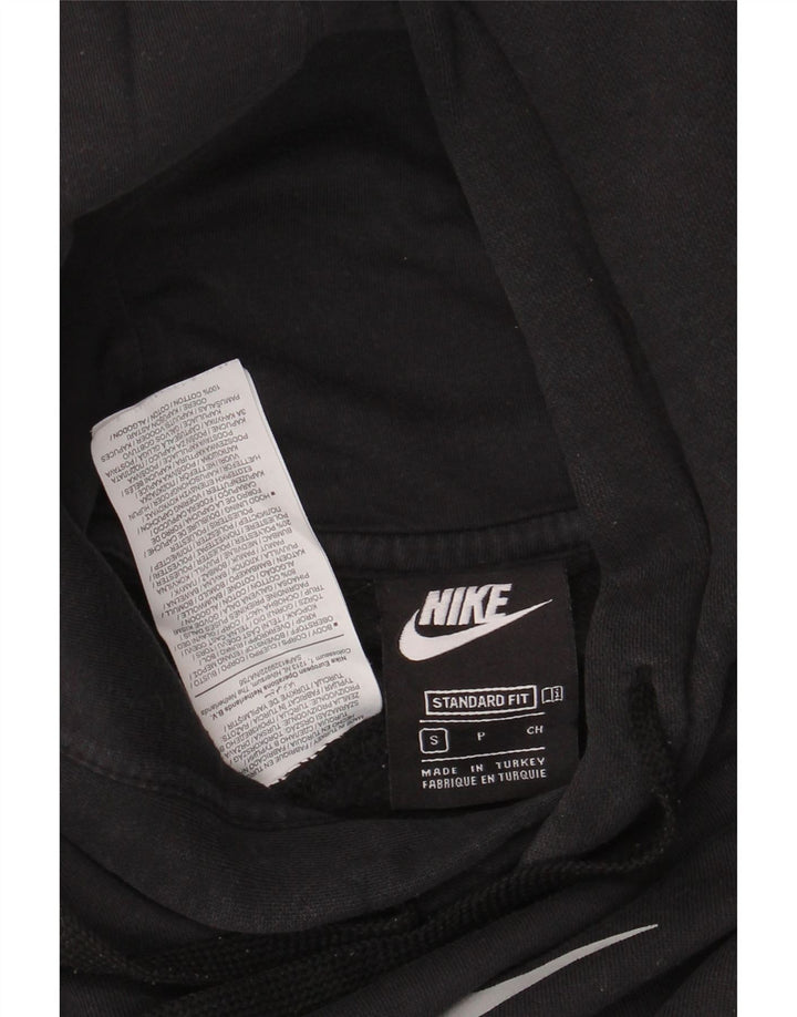 NIKE Mens Graphic Hoodie Jumper Small Black Cotton Vintage Nike and Second-Hand Nike from Messina Hembry 