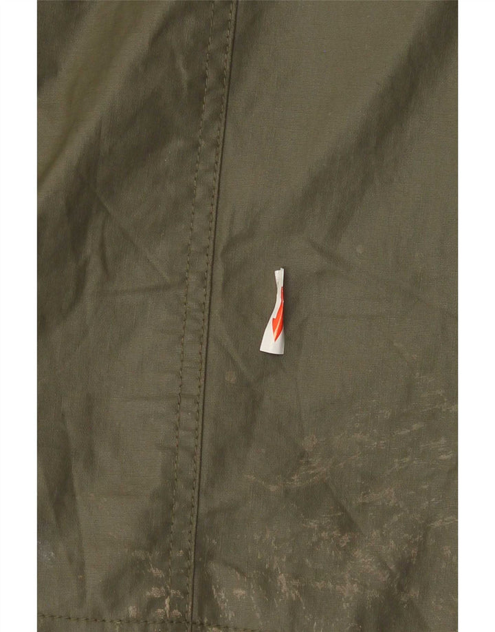 Marks & Spencer Damen-Übergröße-Wachsjacke mit Kapuze, UK 10, Größe S, Grün