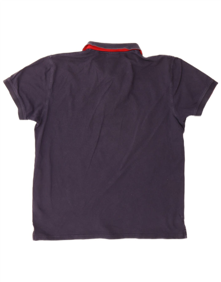 Gant Herren Poloshirt XL Marineblau Baumwolle