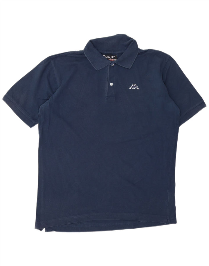 Kappa Herren-Poloshirt, groß, marineblau, Baumwolle