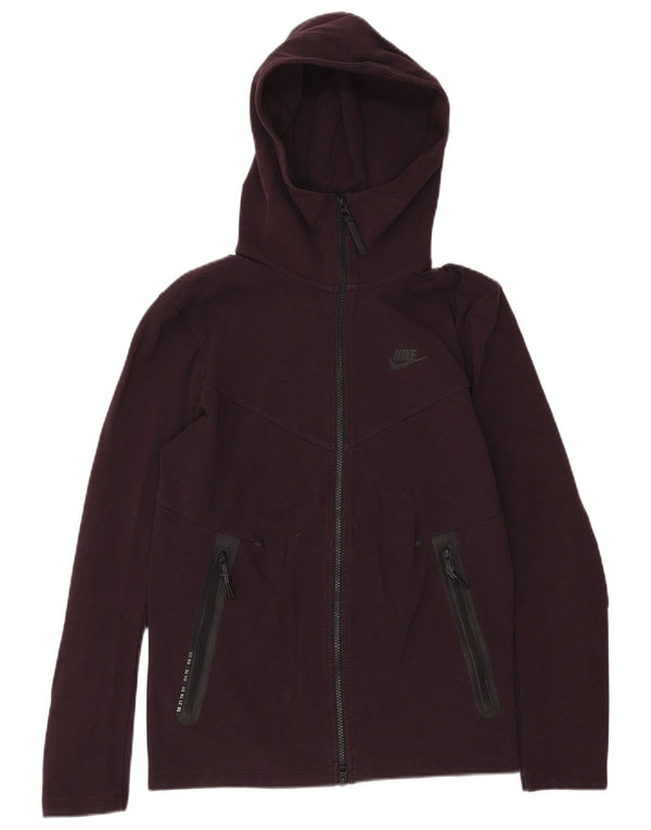Nike Herren Zip Hoodie Pullover XS Burgund Baumwolle