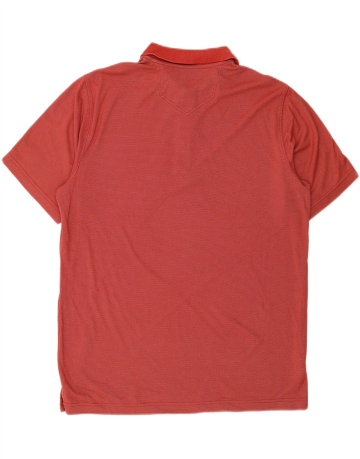 EDDIE BAUER Mens Polo Shirt Large Red Cotton