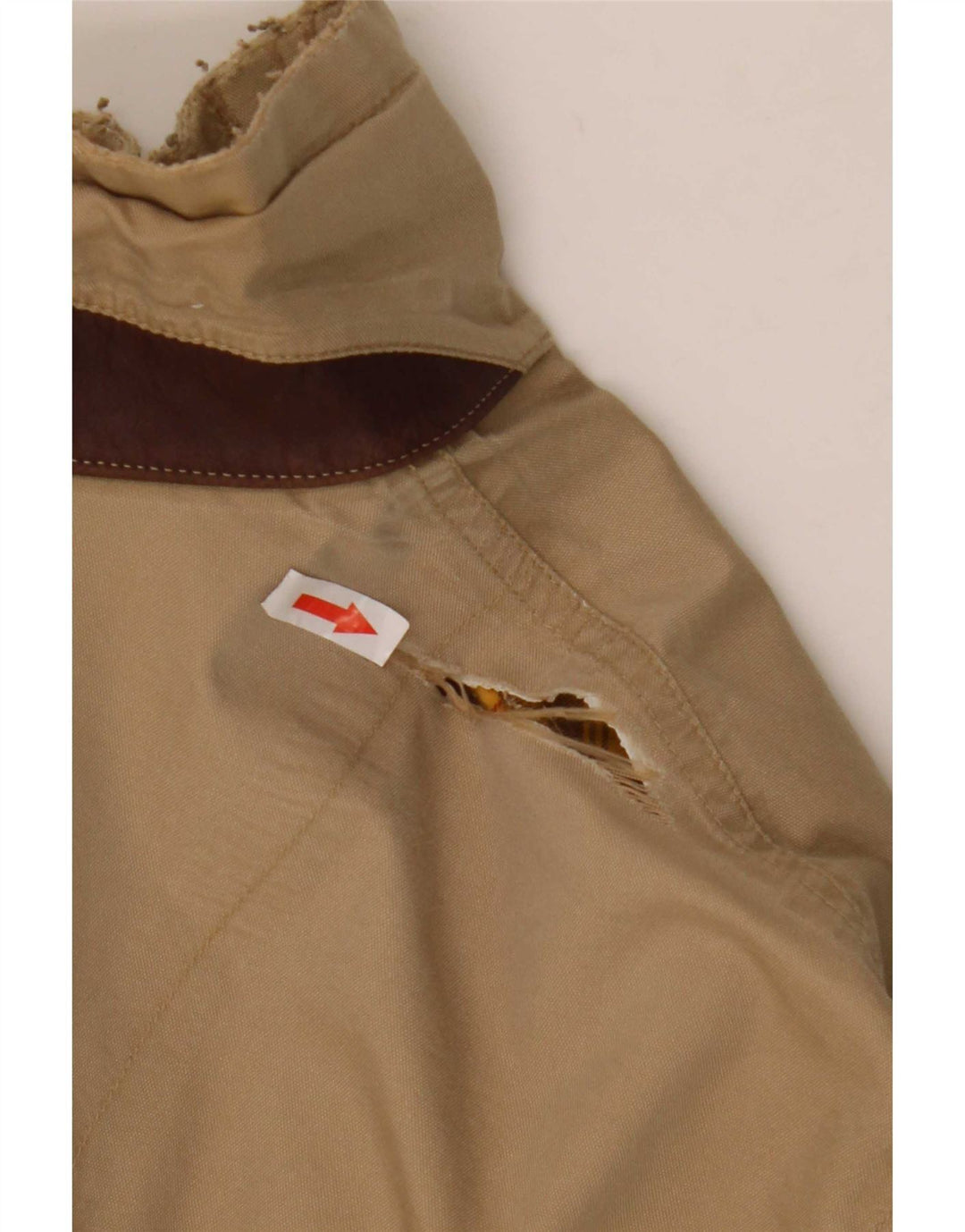 Timberland Herren Bomberjacke UK 44 2XL Beige Baumwolle