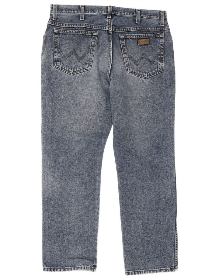 Wrangler Herren Texas Straight Jeans W35 L30 Blaue Baumwolle