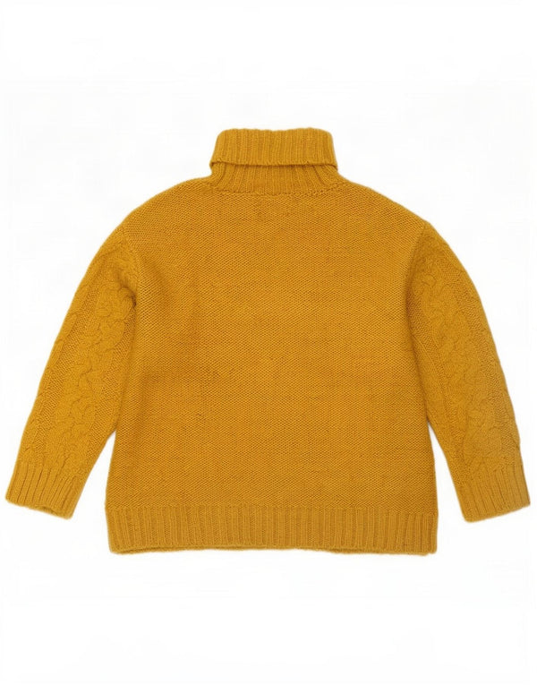 Zara Rollkragenpullover für Mädchen, 11–12 Jahre, gelbes Acryl