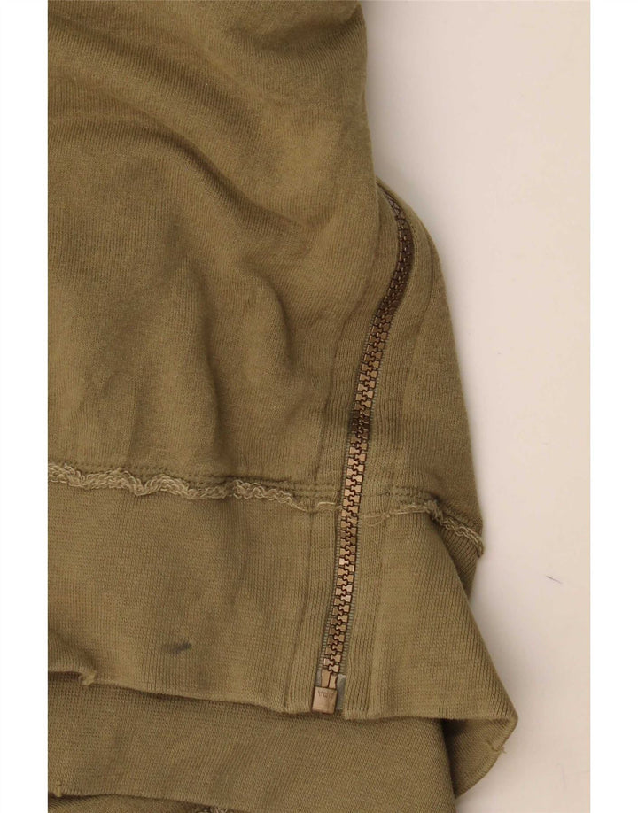 Puma Herren-Trainingsanzug mit grafischem Oberteil, 2XL, Khaki, Colourblock-Baumwolle