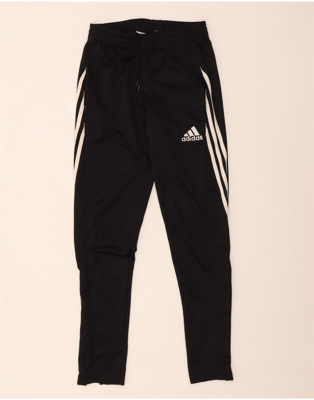 Adidas Damen Climalite Trainingshose UK 6 XS Schwarz Polyester