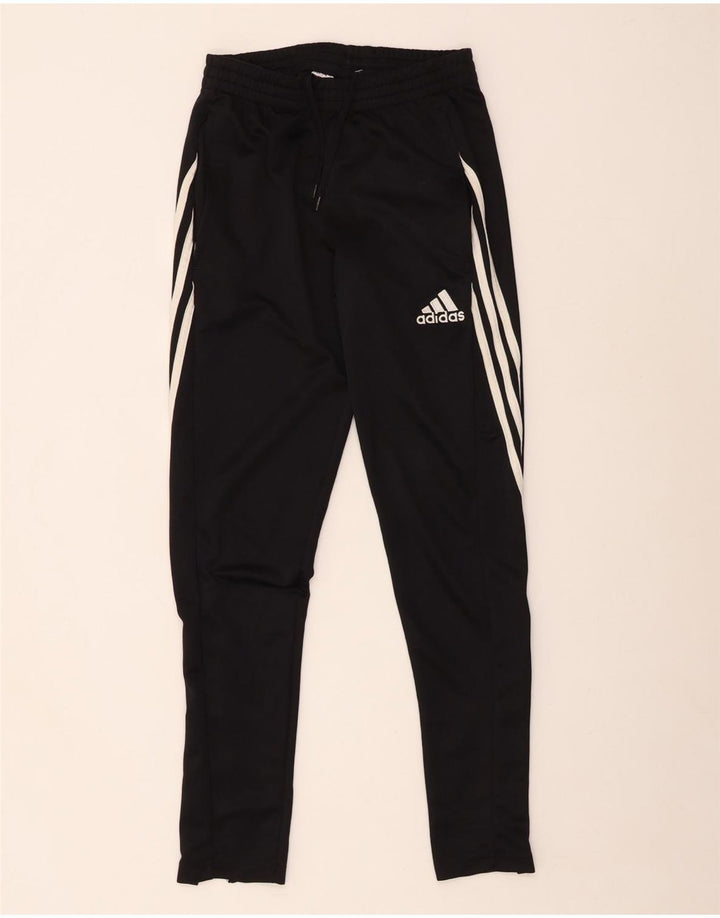 Adidas Damen Climalite Trainingshose UK 6 XS Schwarz Polyester