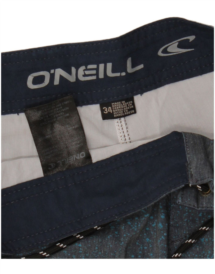 O'NEILL Herren-Badeshorts, groß, rotes Farbblock-Polyester