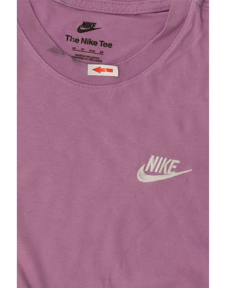 Nike Herren T-Shirt Top XS Lila Baumwolle