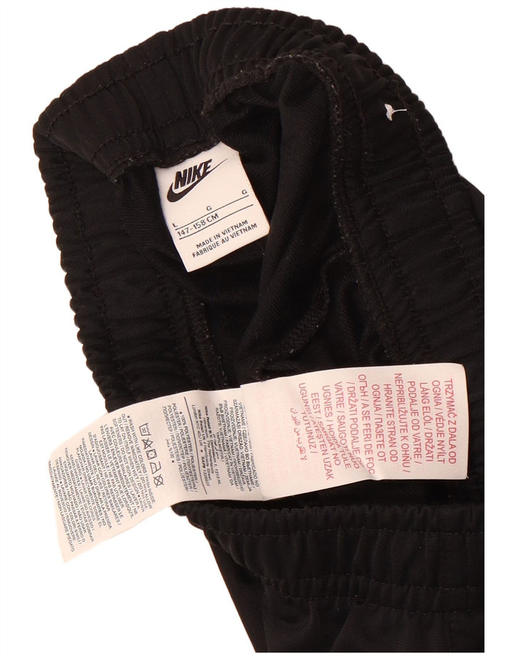 Nike Jungen-Trainingshose, Jogginghose, 12–13 Jahre, Größe L, Schwarz, Polyester