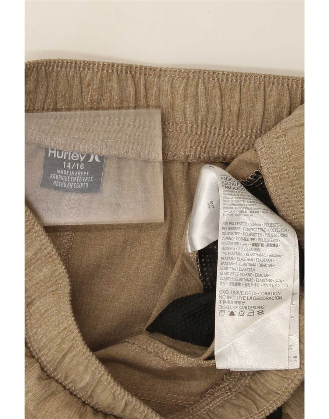Hurley Graphic Sportshorts für Jungen, 12–13 Jahre, beige, Polyester