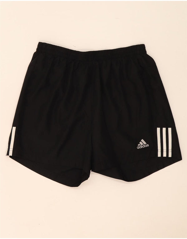 Adidas Damen Sportshorts UK 14 Medium Schwarz Polyester
