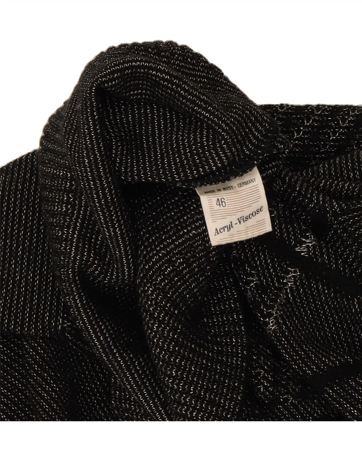 VINTAGE Womens Abstract Pattern Crew Neck Jumper Sweater EU 46 XL Grey Vintage Vintage and Second-Hand Vintage from Messina Hembry 