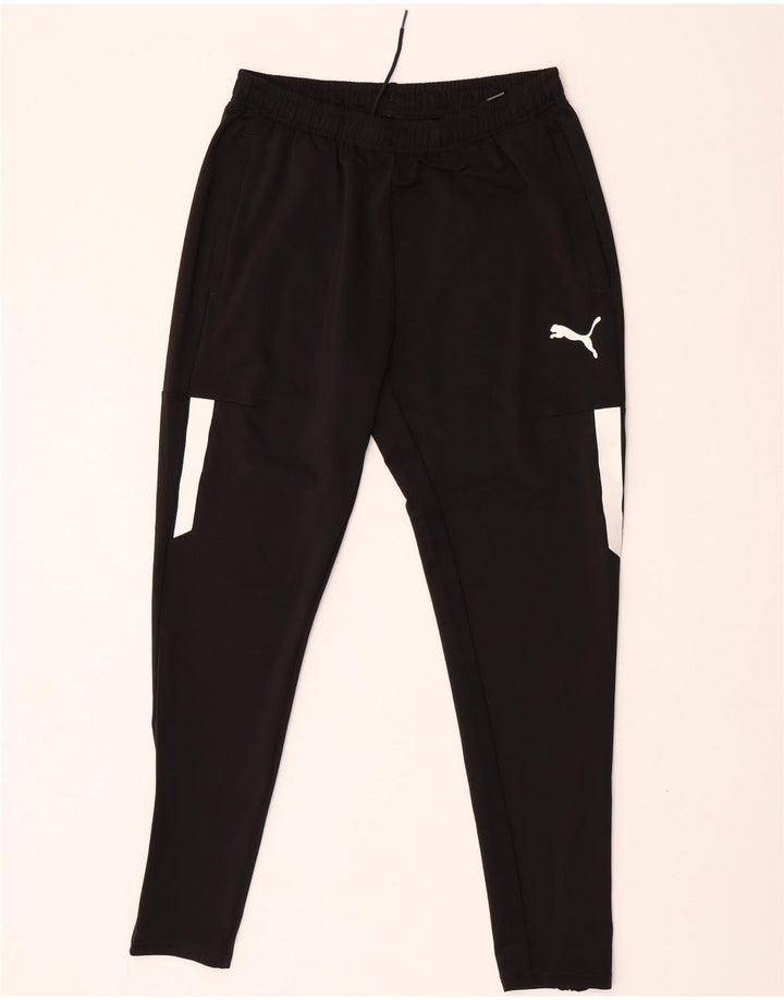 Puma Herren-Trainingshose, Mittelschwarzes Farbblock-Polyester