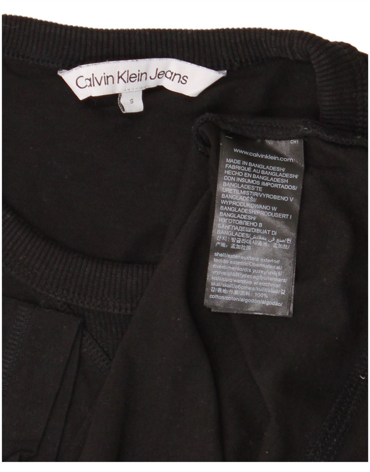 CALVIN KLEIN JEANS Herren T-Shirt Top Small Schwarz Baumwolle