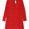 Marks & Spencer Damen Basic-Kleid UK 12 Mittelrotes Tiermuster