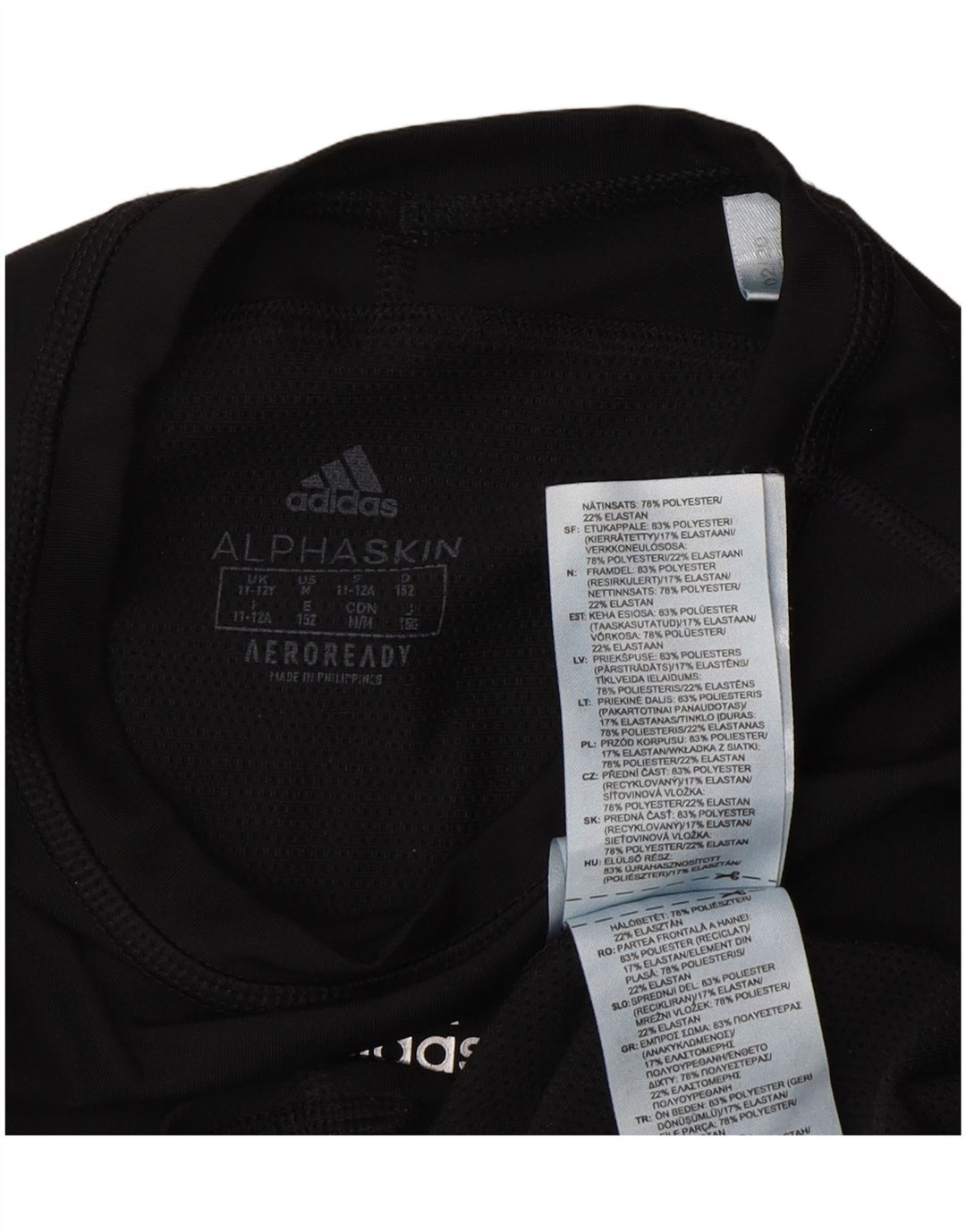 Adidas Jungen Aeroready Top Langarm 11-12 Jahre Schwarz