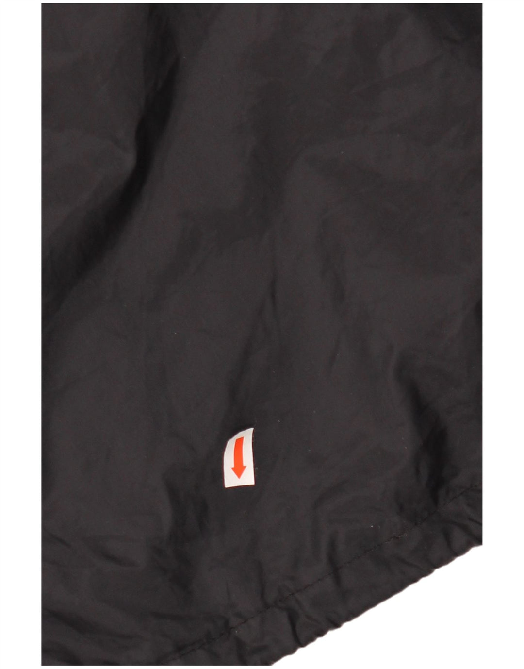 VINTAGE Herren Regenjacke mit Kapuze UK 44 2XL Schwarz Geometrisch