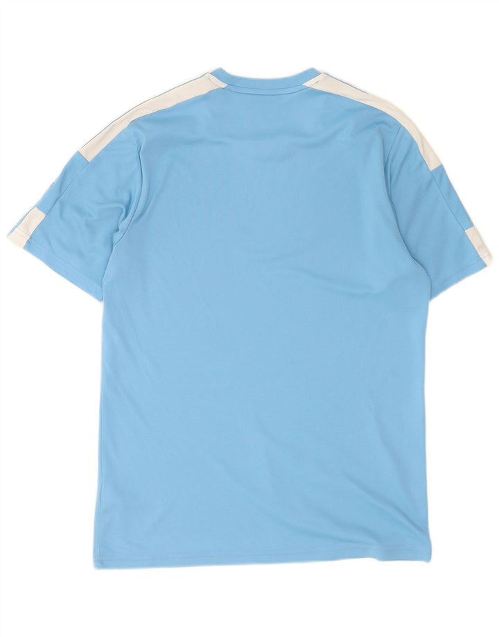 Adidas Herren Aeroready T-Shirt Top Mittelblaues Colourblock-Polyester